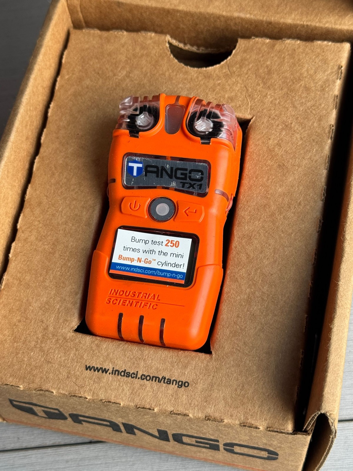 Industrial Scientific Tango TX1 H2S Single Gas Detector Orange Portable Alarm