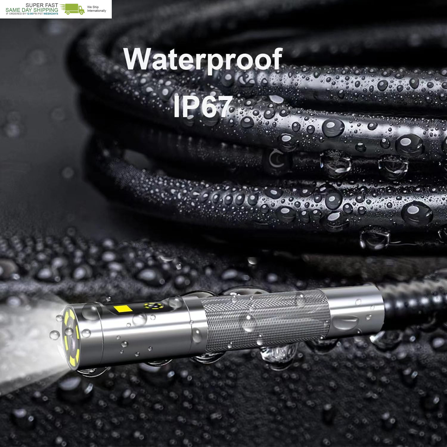 1080P Inspection Camera with Light for Automotive Home Mechanics-5Ft