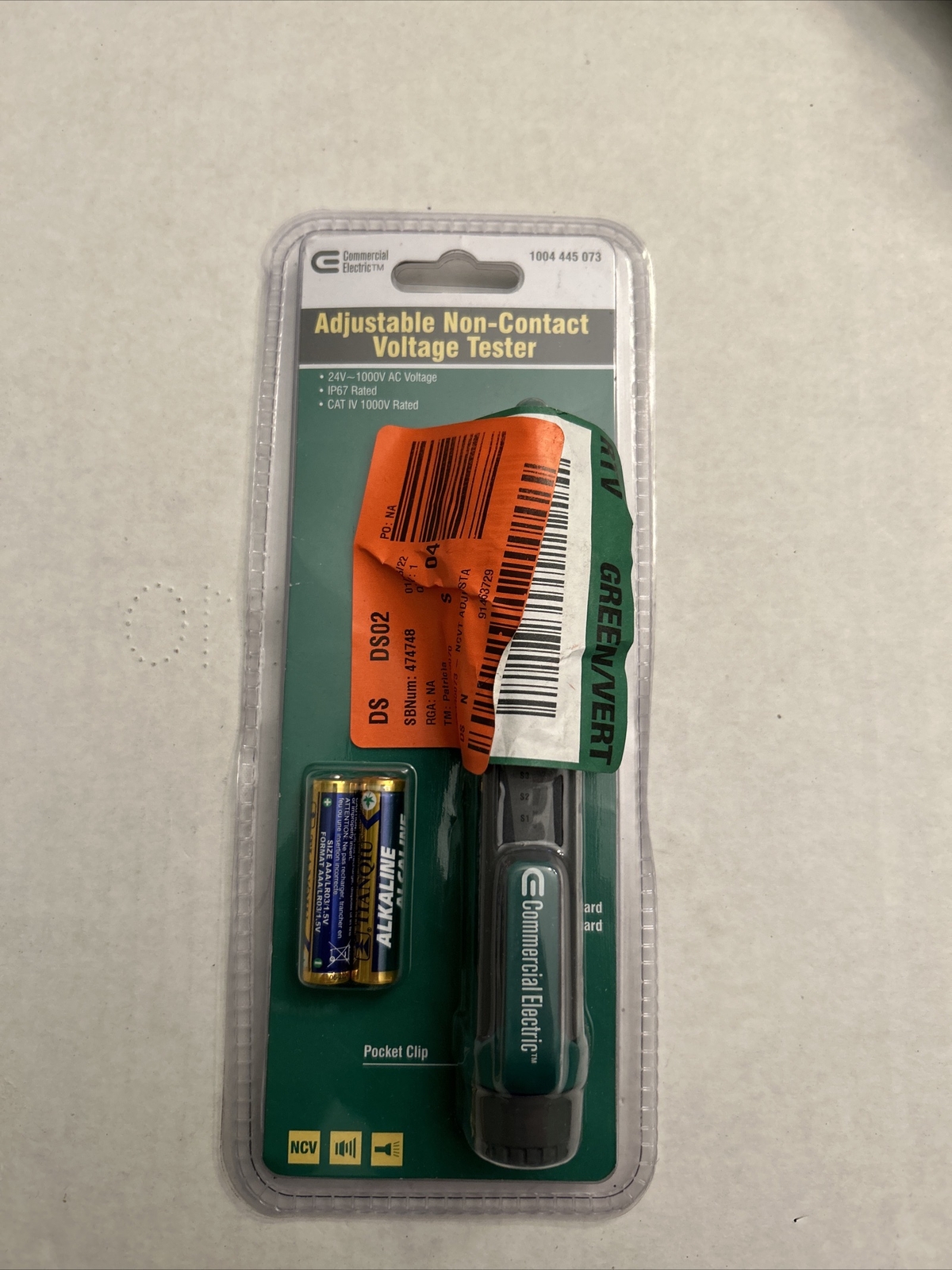 Commercial Electric AC Voltage Detector + Adjustable Sensitive 1004445073