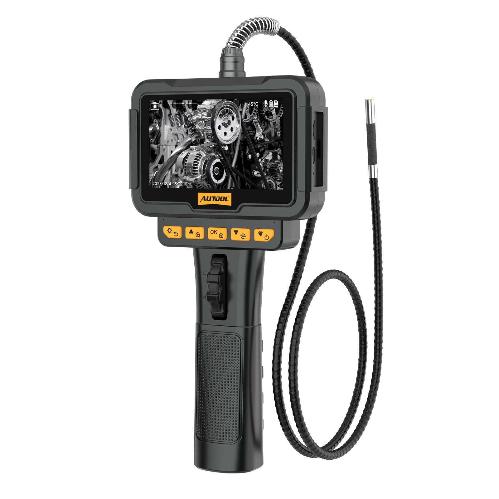 Industrial Endoscope 1080P HD 5” Screen Borescope Inspection Camera Autofocus