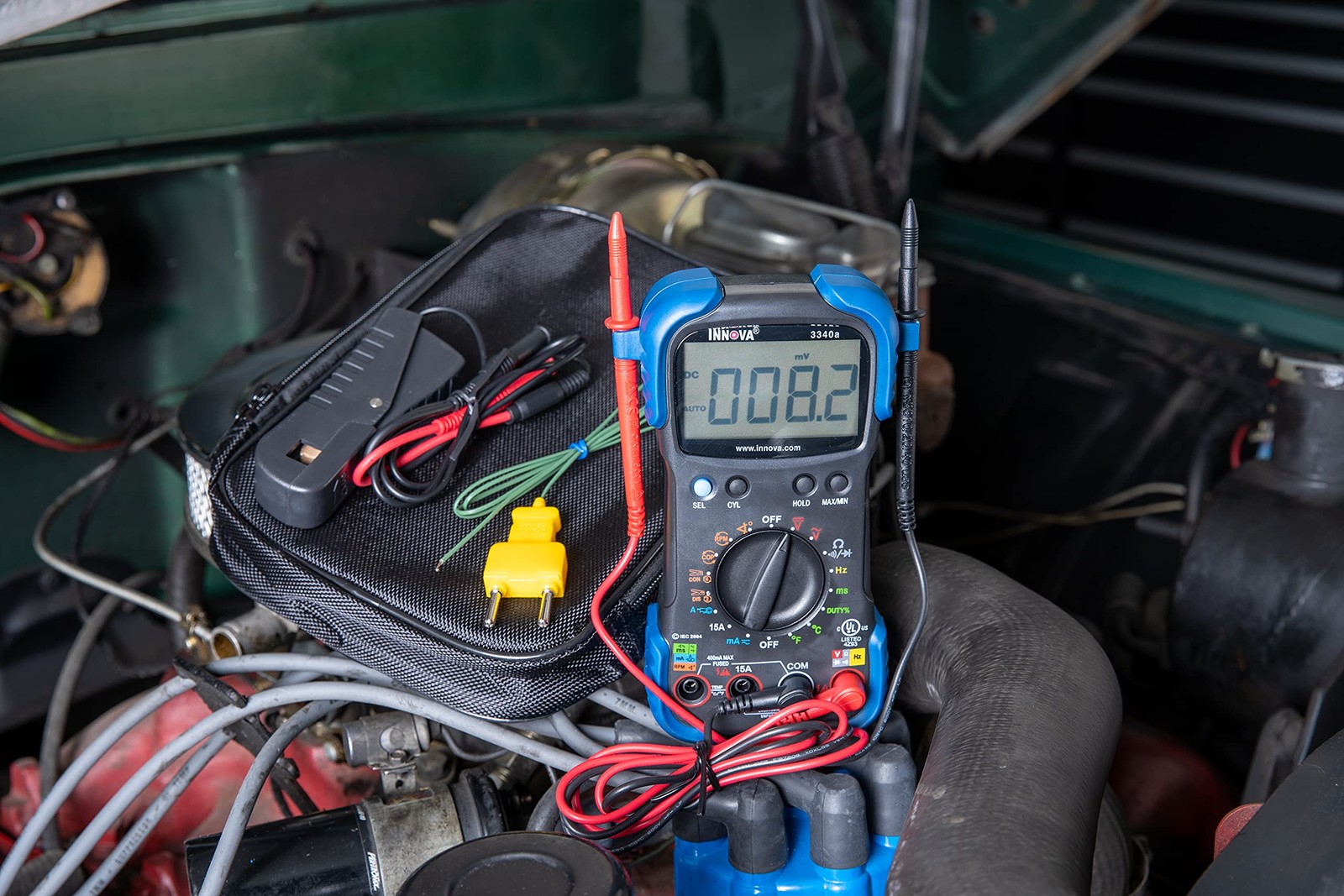 Innova 3340 Automotive Digital Multimeter Engine Diagnostic Tool With Pro Fea…