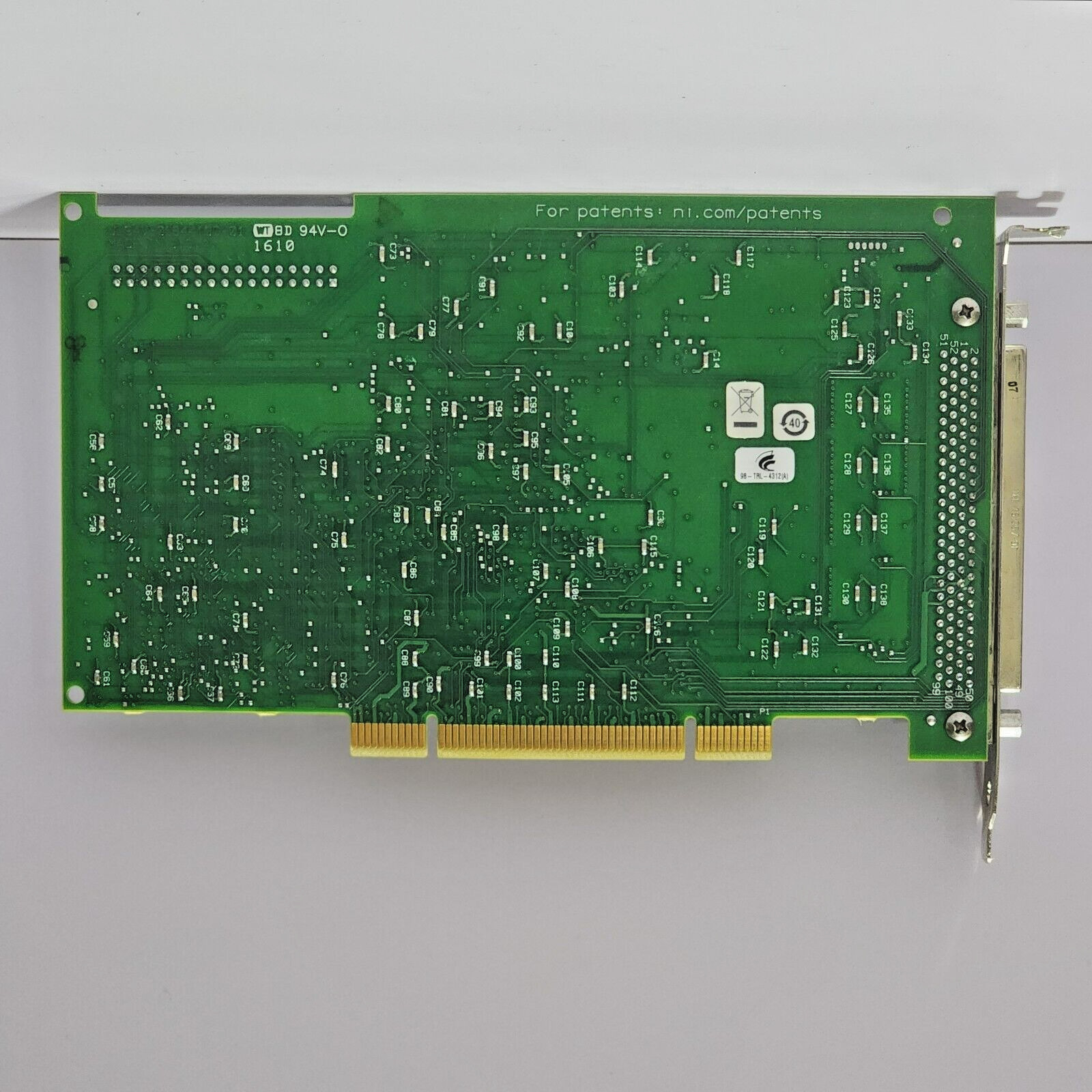 NATIONAL INSTRUMENTS PCI-6071E DAQ CARD 32 DIFF MULITIPLEXED ANALOG S/N:184411K