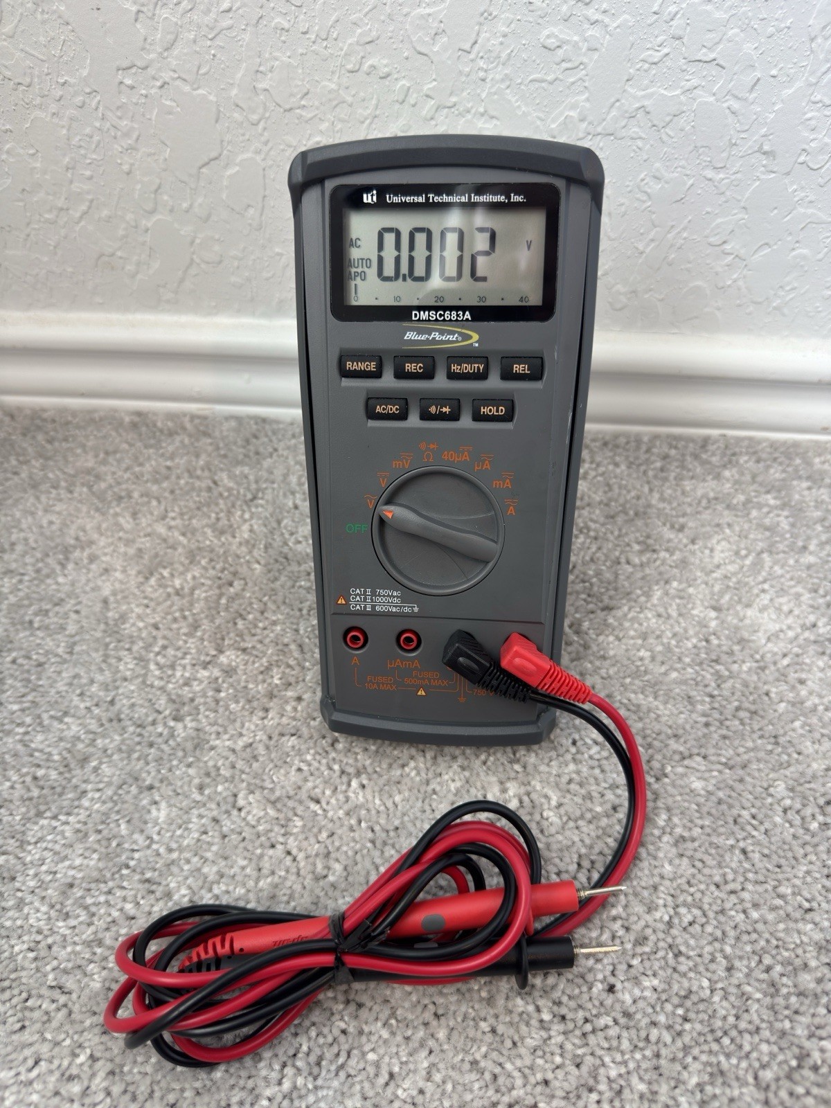 Blue-Point DMSC683A CAT III Digital Multimeter 4000 Count AC/DC V/A Ohms # 2