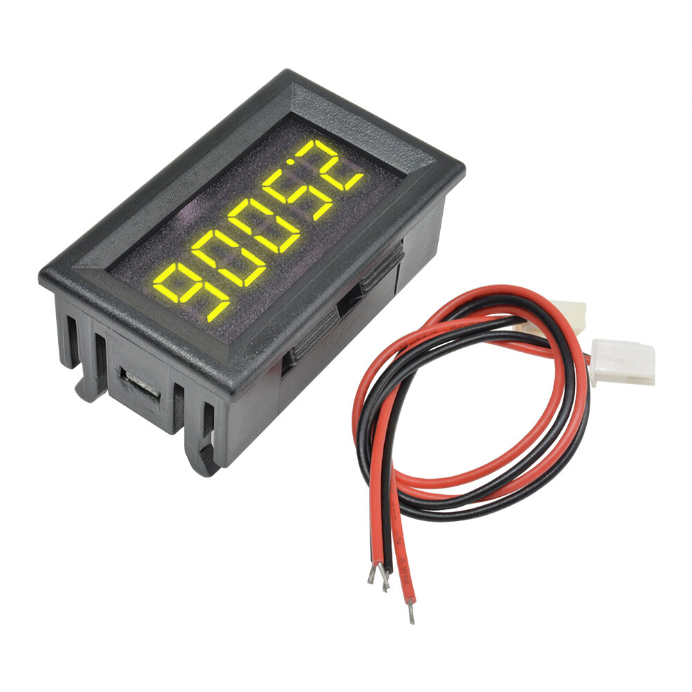 DC 0-4.3000-33.000V 5 Digit LED Digital Voltage Panel Meter Voltmeter 4 Color