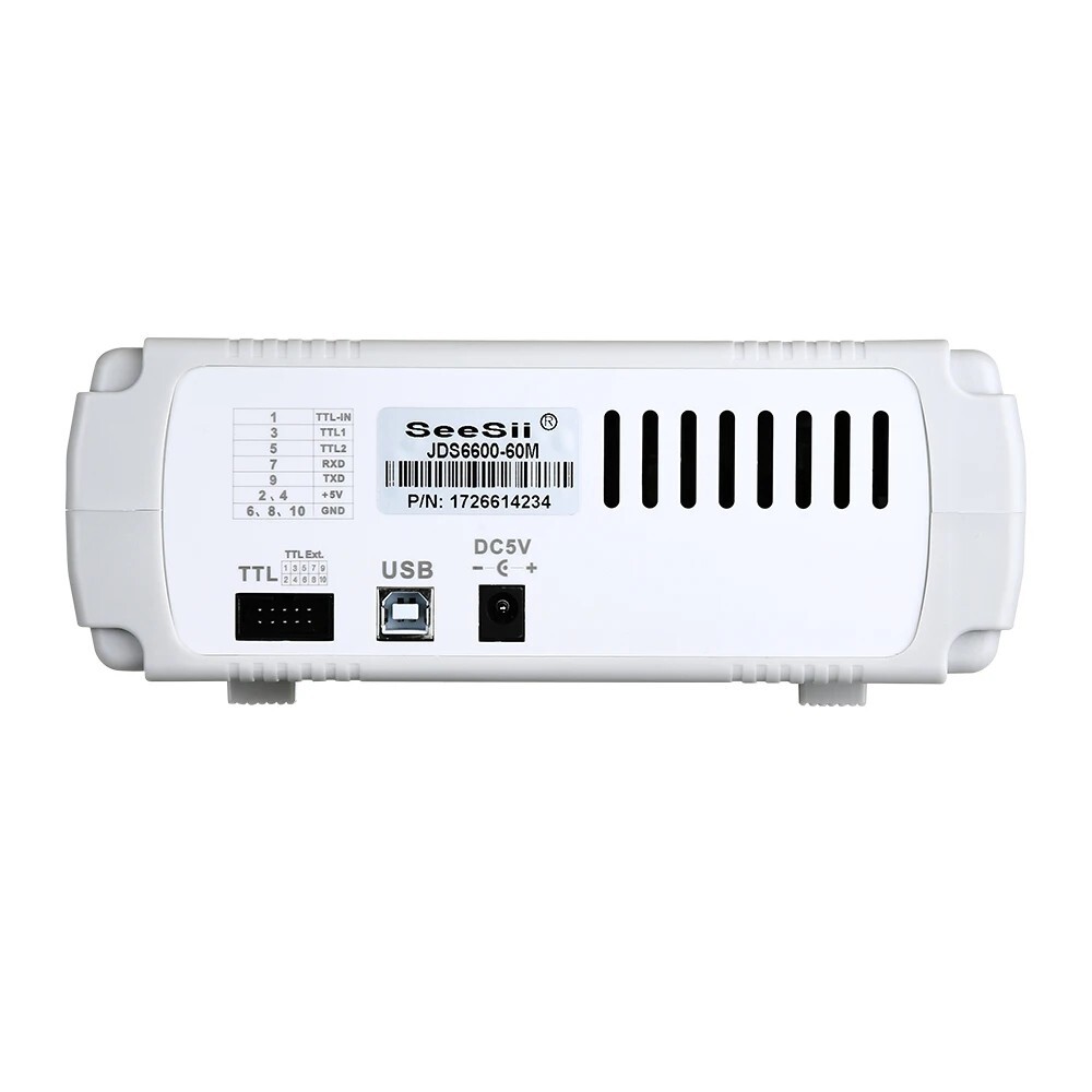 2-channel DDS Arbitrary Waveform Generator 60MHz 200MSa/s DDS Signal Generator