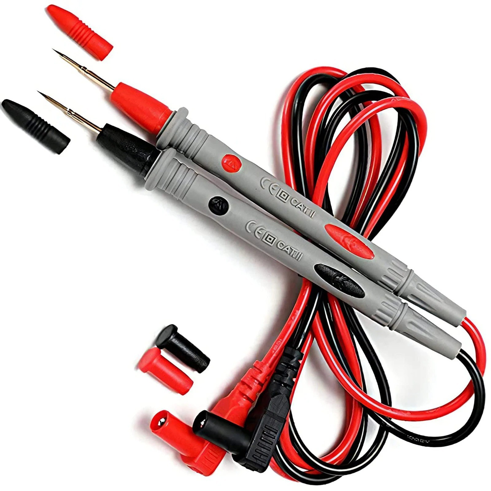 20A 1000V Multimeter Test Probe Kit -Needle Pin Wire Pen Cable Digital Voltmeter