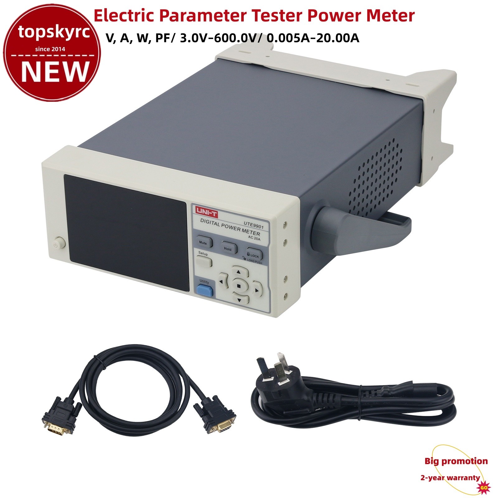 UNI-T AC 20A Digital Power Meter Parameter Tester for Four Parameters V A W & PF