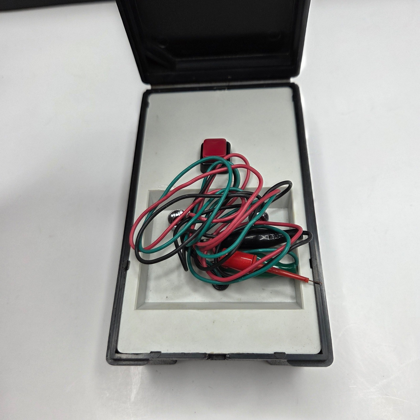 Unbranded Electronic Tester Tool With Alligator Clips Black Case Vintage