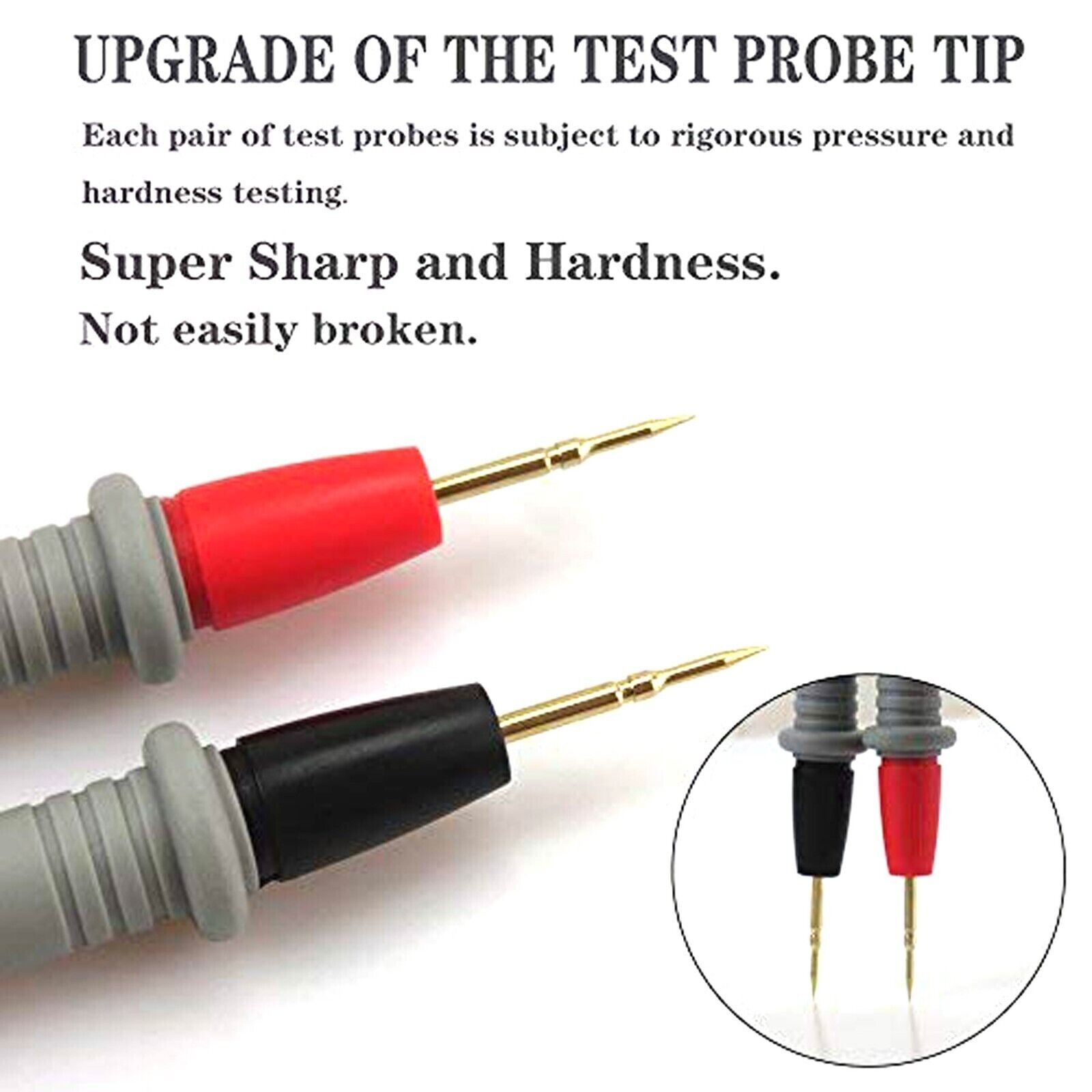 Multimeter Test Leads for Fluke Meter Gold Plated Electrical Probes 1000V 20A