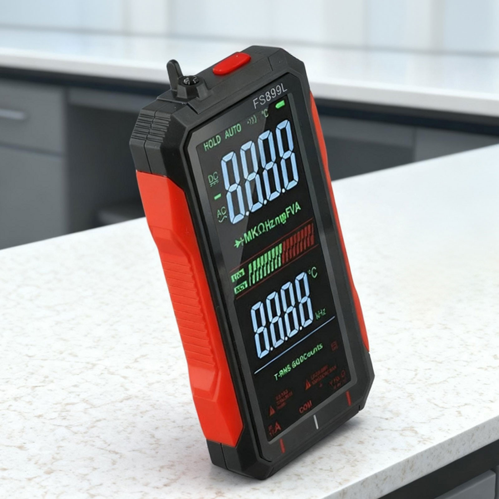 USB Rechargeable Digital Multimeter for Electrical Testing With Storage Case New