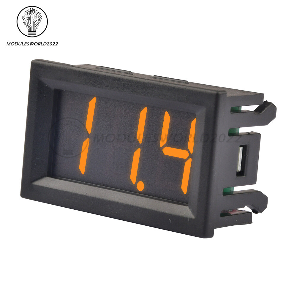 DC0V-100V Panel Meter Digital Voltmeter Three Wires 5Color 0.56 inch LED Display