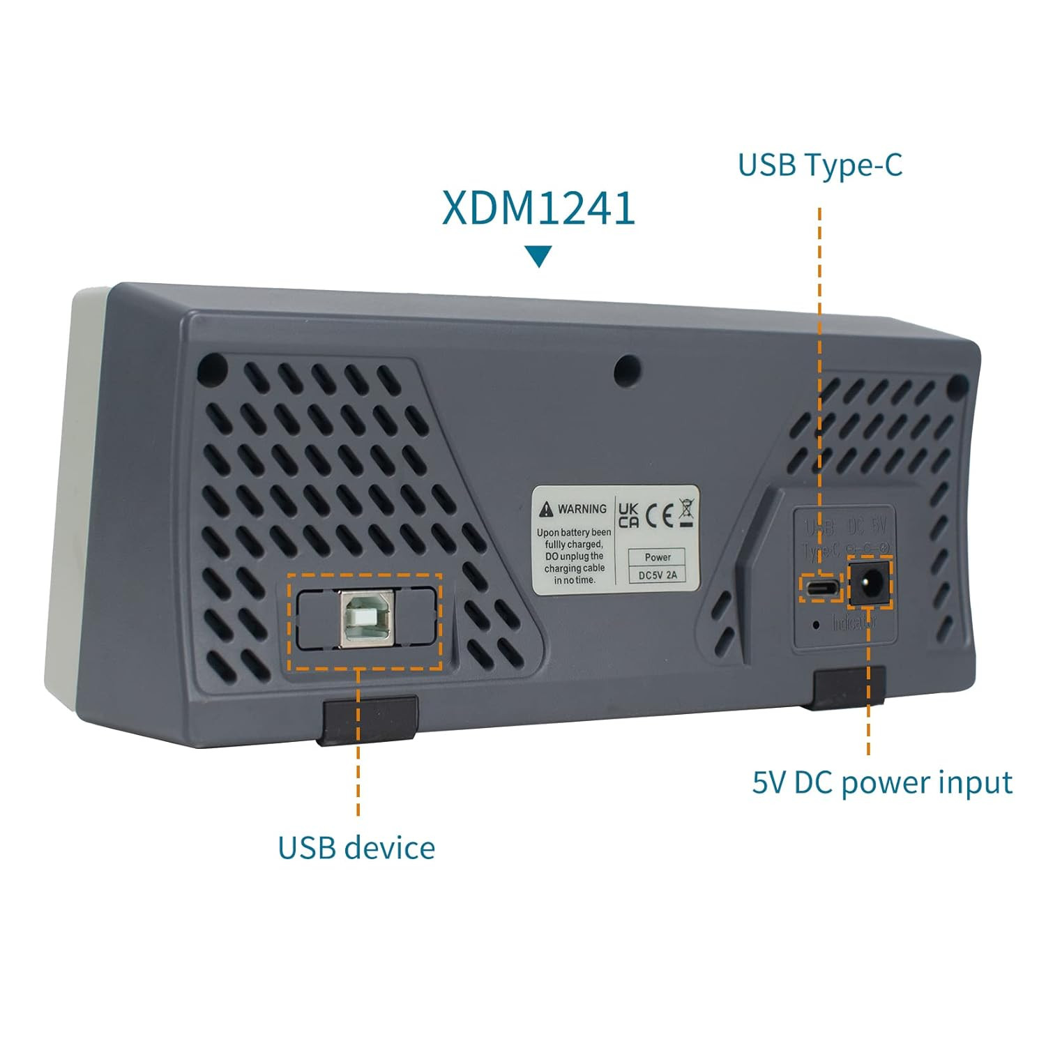 XDM1241 Portable Digital Multimeter,3.5In Desktop Digital Multimeters, 55000 Cou