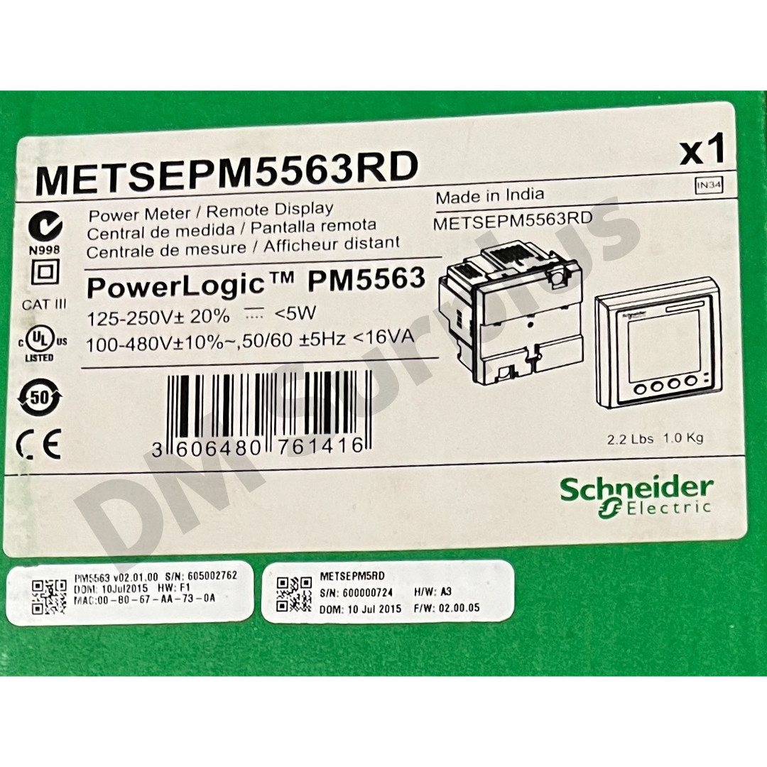 Schneider METSEPM5563RD Power Logic Power Meter Remote Display