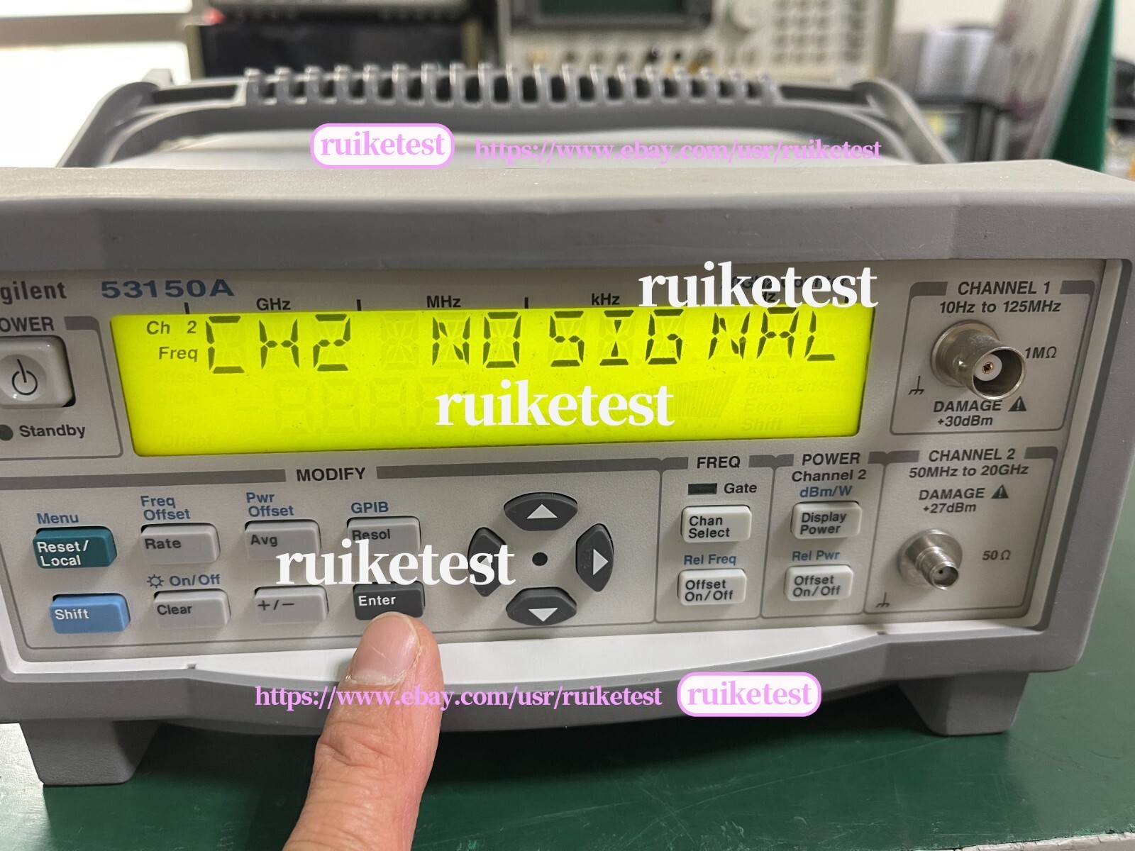 Agilent Keysight 53150A 10Hz-20GHz CW Microwave Frequency Counter _1096