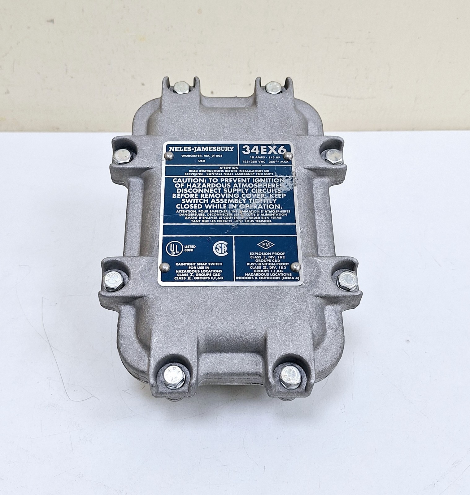 Neles-Jamesbury 34EX6 Limit Switch 10A – 1/3 HP 125/250 VAC