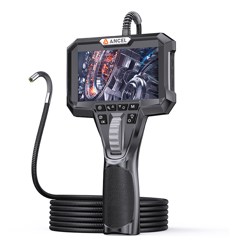 ANCEL 220° Articulating Endoscope Inspection Camera 4.3 Inch HD Borescope 6.2mm