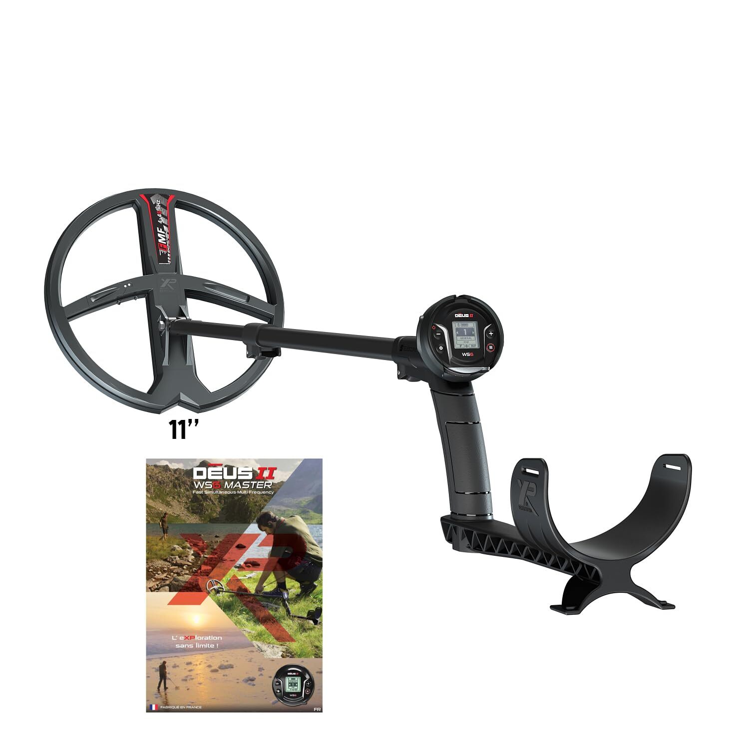 Deus II RC Detector – 28 FMF Coil (11″), RC, English Manual, US Charger