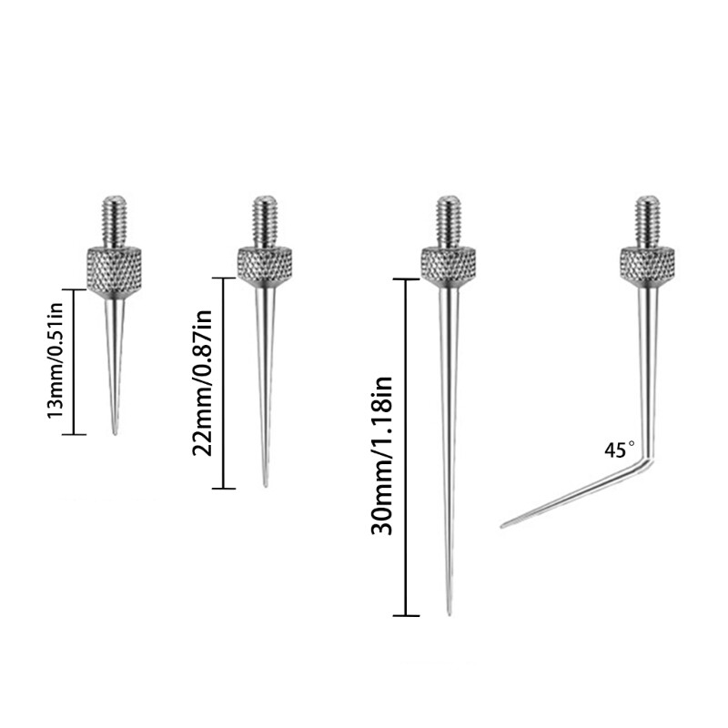 Needle Contact Point Sets for Dial Indicators Depth Gauge M2.5 Thread Shank