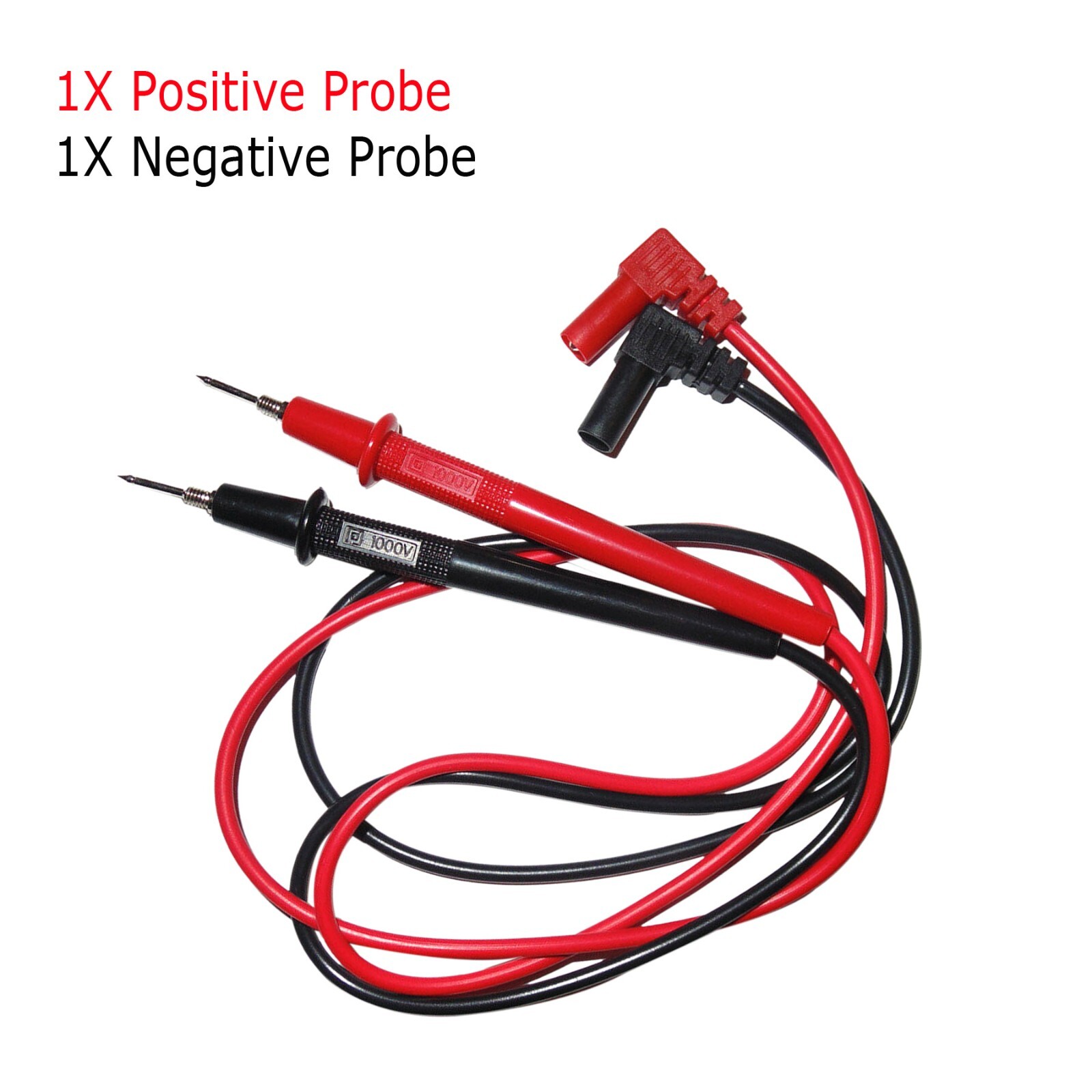 3 Pairs Multimeter Voltmeter Test Probe Leads with Banana Plug Connectors 1000V