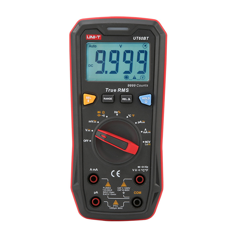UNI-T Bluetooth True RMS Multimeter Auto Range AC/DC NCV Freq Temp Tester UT60BT
