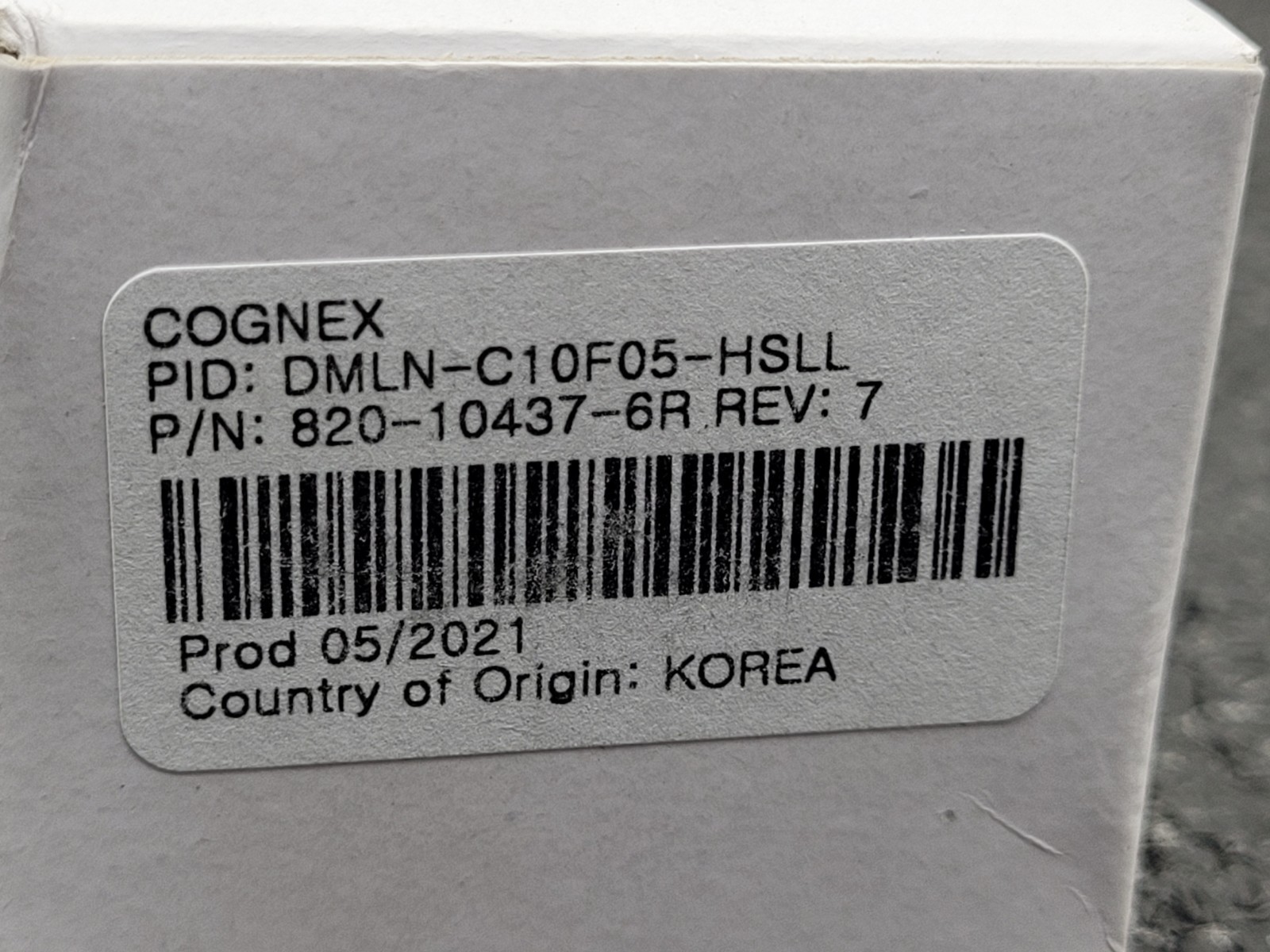 COGNEX 10mm F5 (autofocus) DMLN-C10F05-HSLL 820-10437-6R Dataman 370 Lens