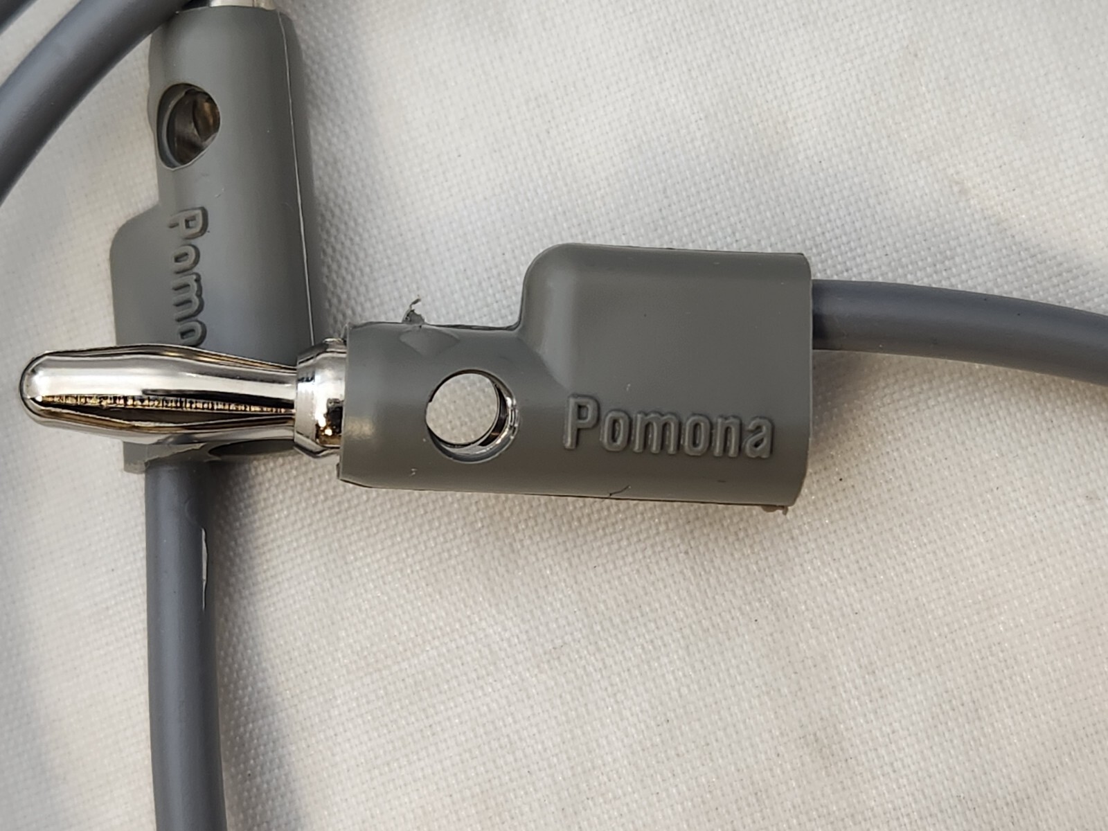 Pomona B-36-8 Stacking Banana Plug Patch Cord, Gray, 36 In.
