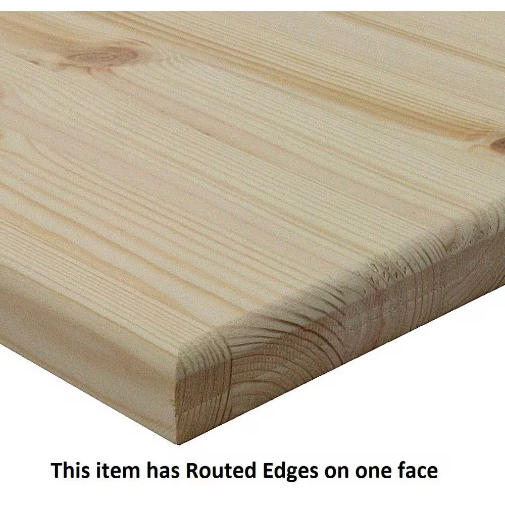 1 In. X 24 In. X 36 In. Pine Project Panel with Routed Edges on 1 Face