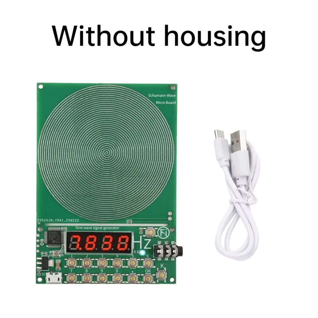For Schumann Wave Generator Pulse Sine Frequency+Audio Output Connector+Case