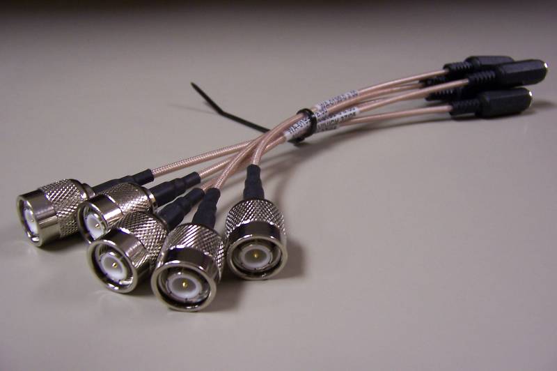 (5) 8″ TNC(M) to 2.5mm Headphone Jack Cables