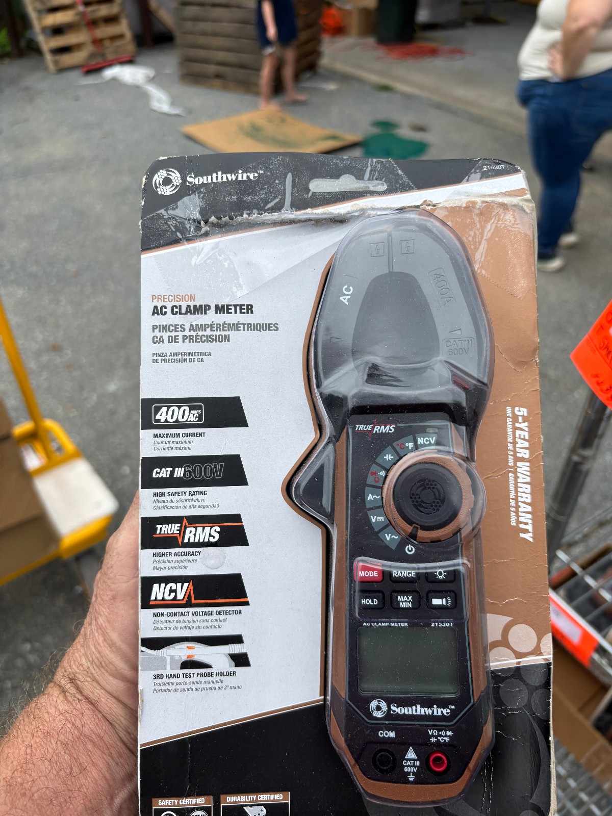 Southwire 21550T 400A AC/DC Clamp Meter with True RMS