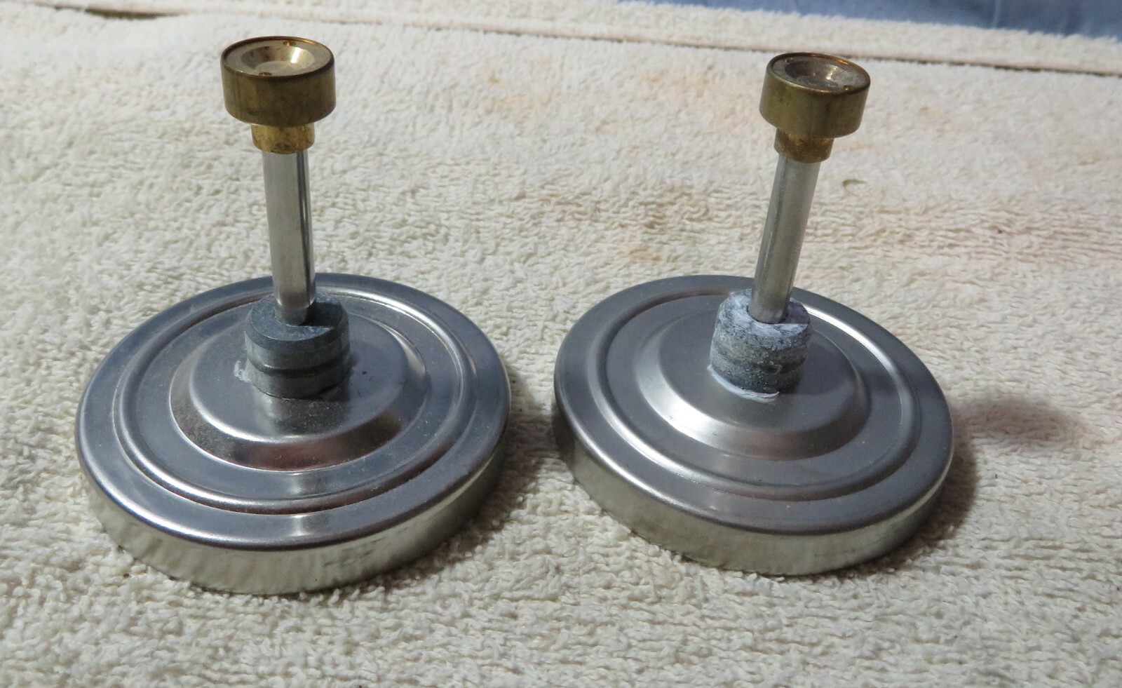 2 THERMOMETER 0-120 C (KD -349) RUEGER, SWISS MADE, STEAMPUNK ROBOT ALTERED ART