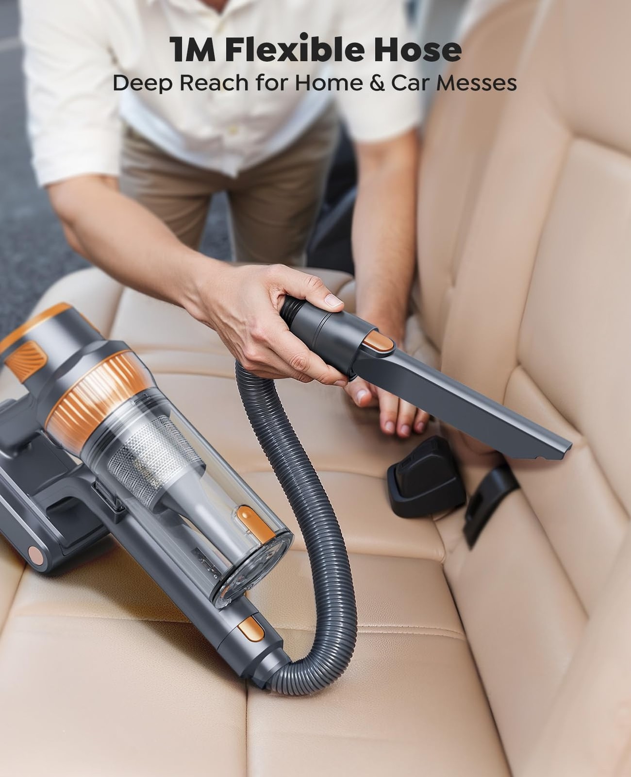 Cordless Vacuum Cleaner, 55KPa 650W 70Mins Stick Vacuum Cleaners fo… Fast Ship