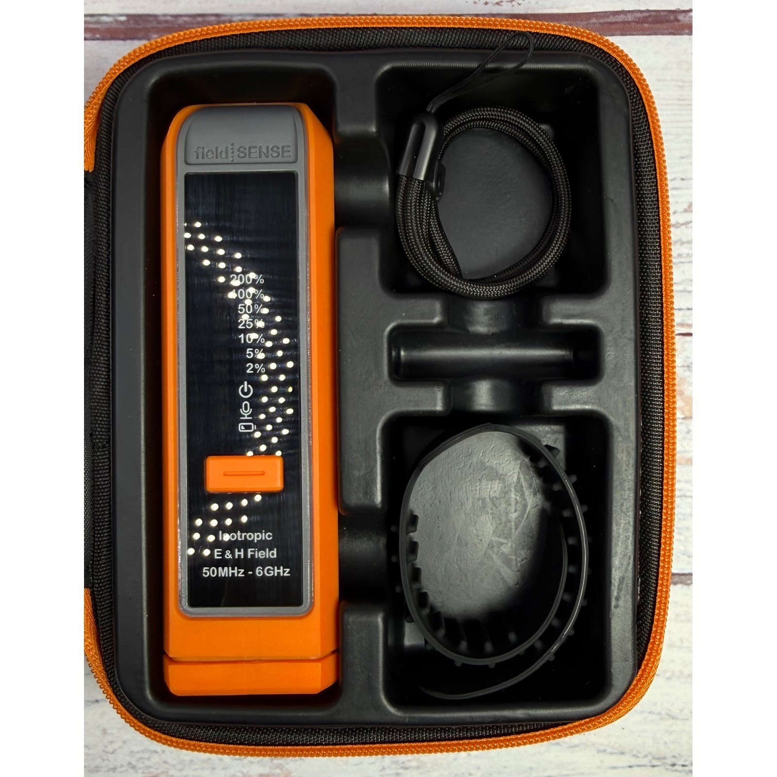 FieldSENSE 2.0 Personal RF Monitor Isotropic E & H Field 50MHz – 6GHz Orange