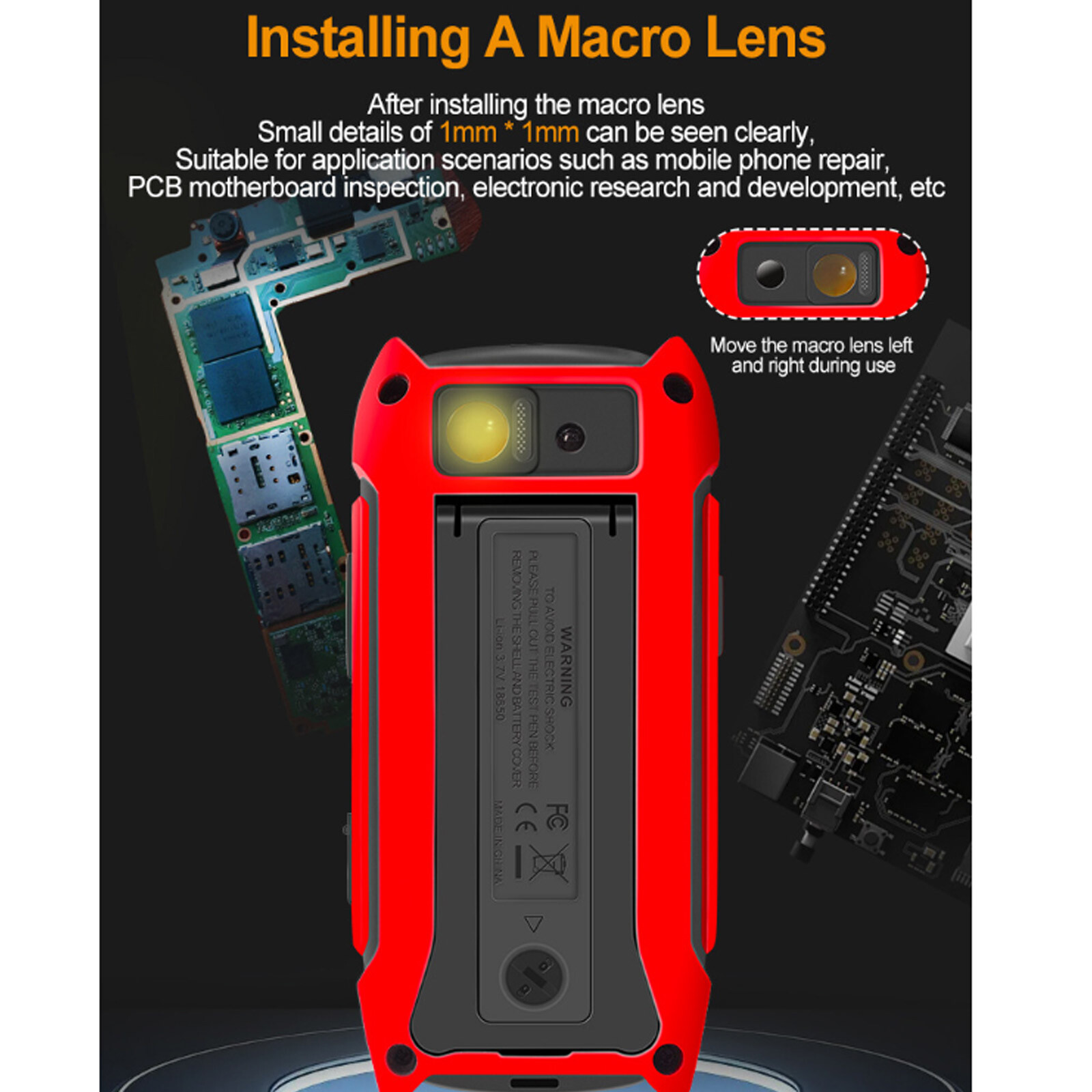 2IN1 Thermal Imager IR Camera Multimeter 256*192 3.5Inch Screen Voltmeter USB PC
