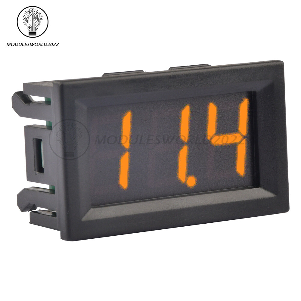DC0V-100V Panel Meter Digital Voltmeter Three Wires 5Color 0.56 inch LED Display
