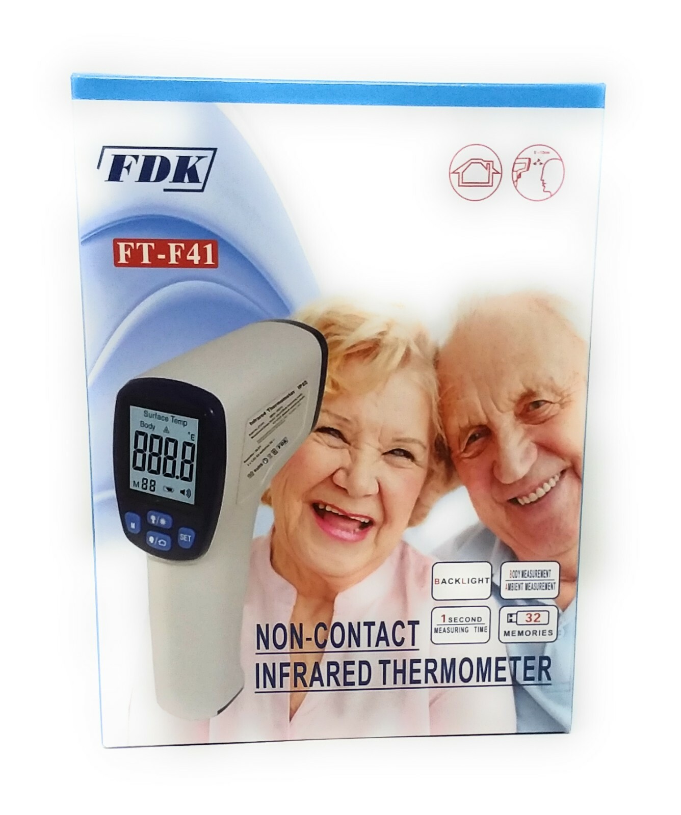 Spanish English Speaking Non Contact IR Digital Forehead Thermometer