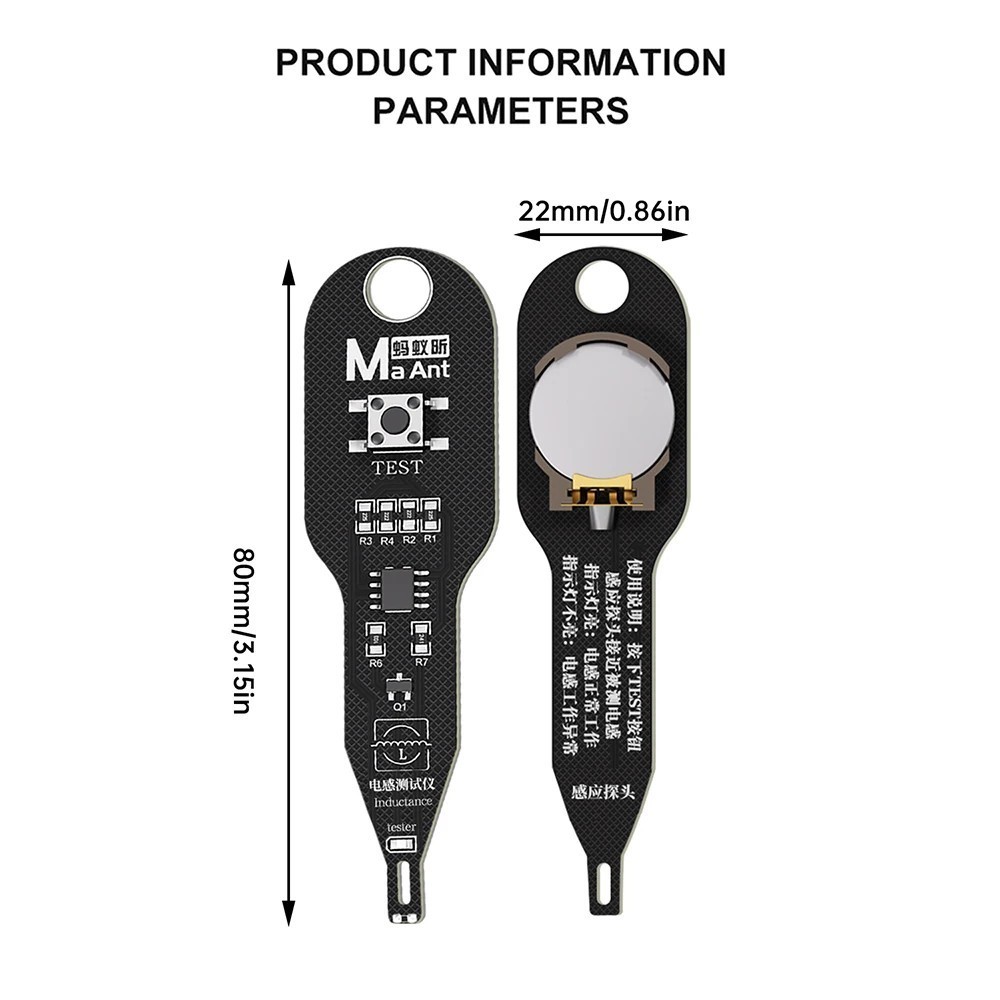 M093 Inductance Tester Motherboard Coil Tester Inductor Detector Repair Tool SP