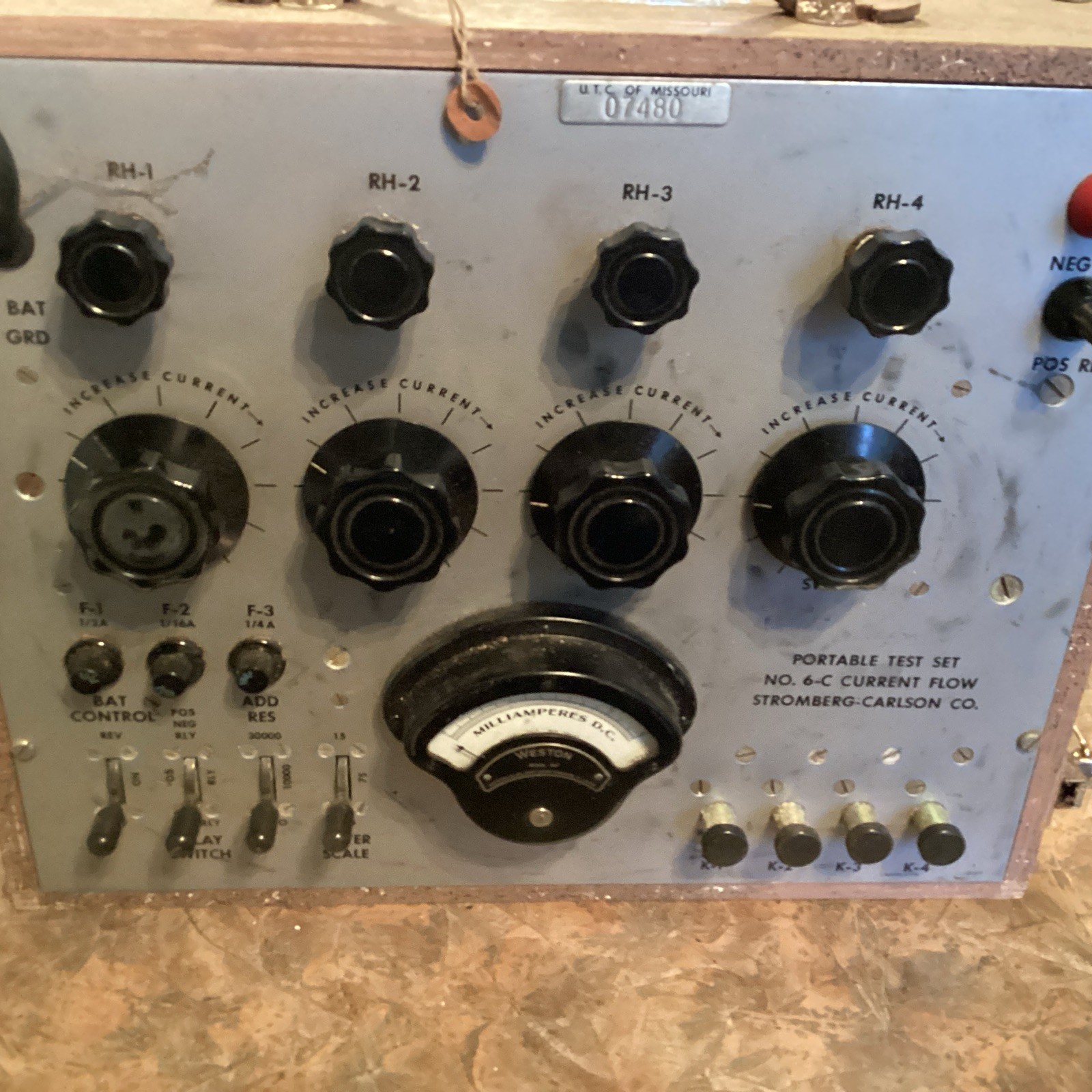 Stromberg Carlson Portable Test Set NO.6-C Current Flow Rochester NY Untested