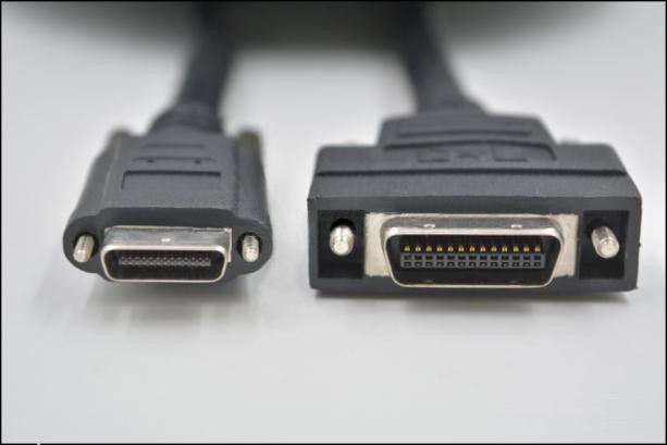 Mini SDR-to-MDR CamLink Cable, Frame Grabber, Machine-Vision, BLACK: @2m (6.6ft)