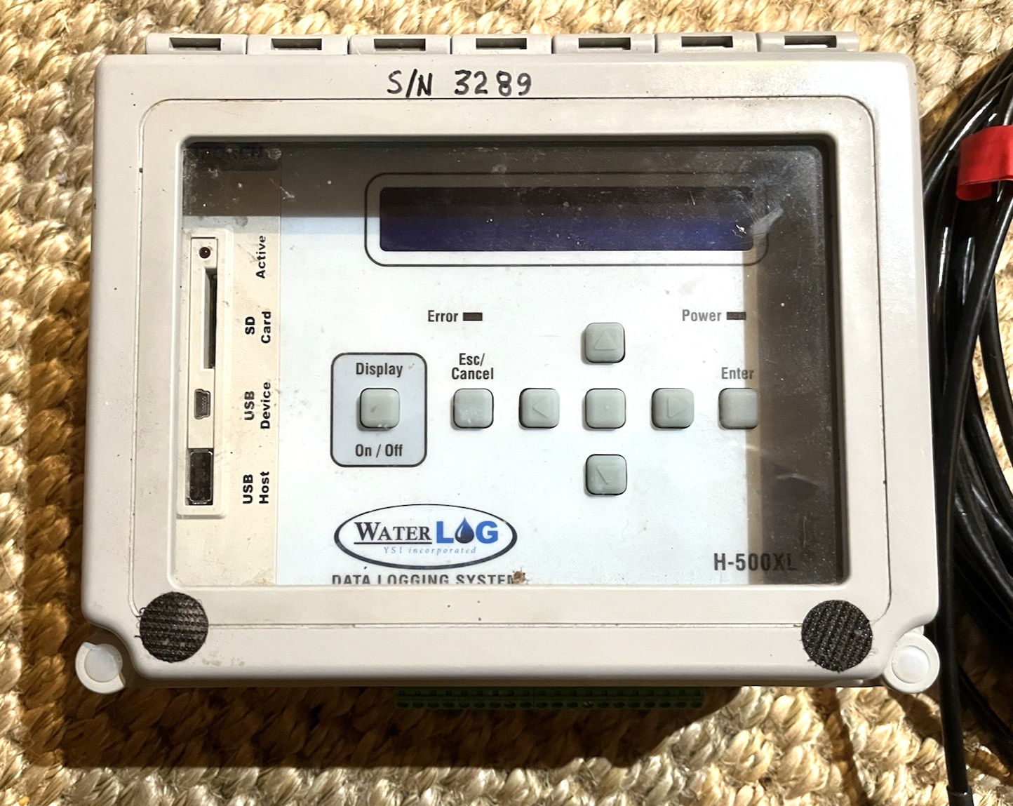 YSI WaterLOG Model H-500XL Data Logging System with Transducer
