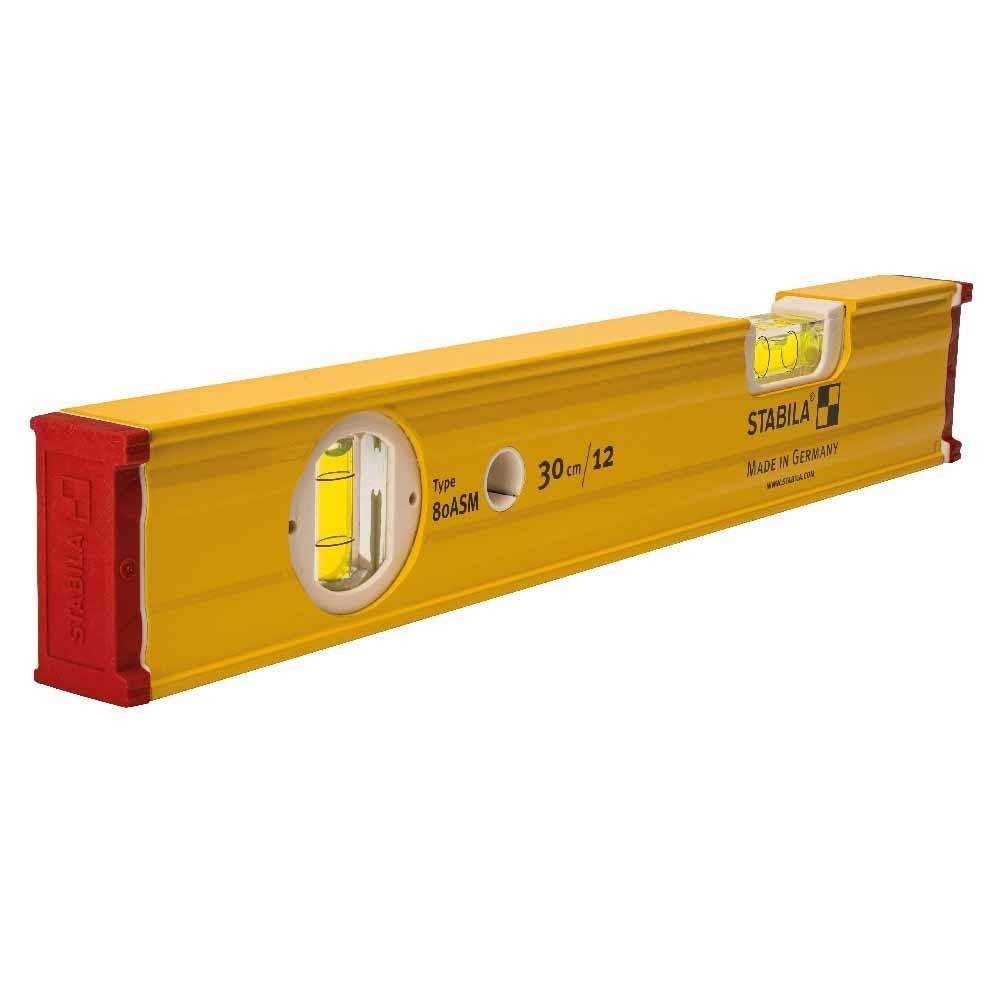 Stabila 29212 Type 80 ASM-2 Magnetic Spirit Level 12in Aluminum