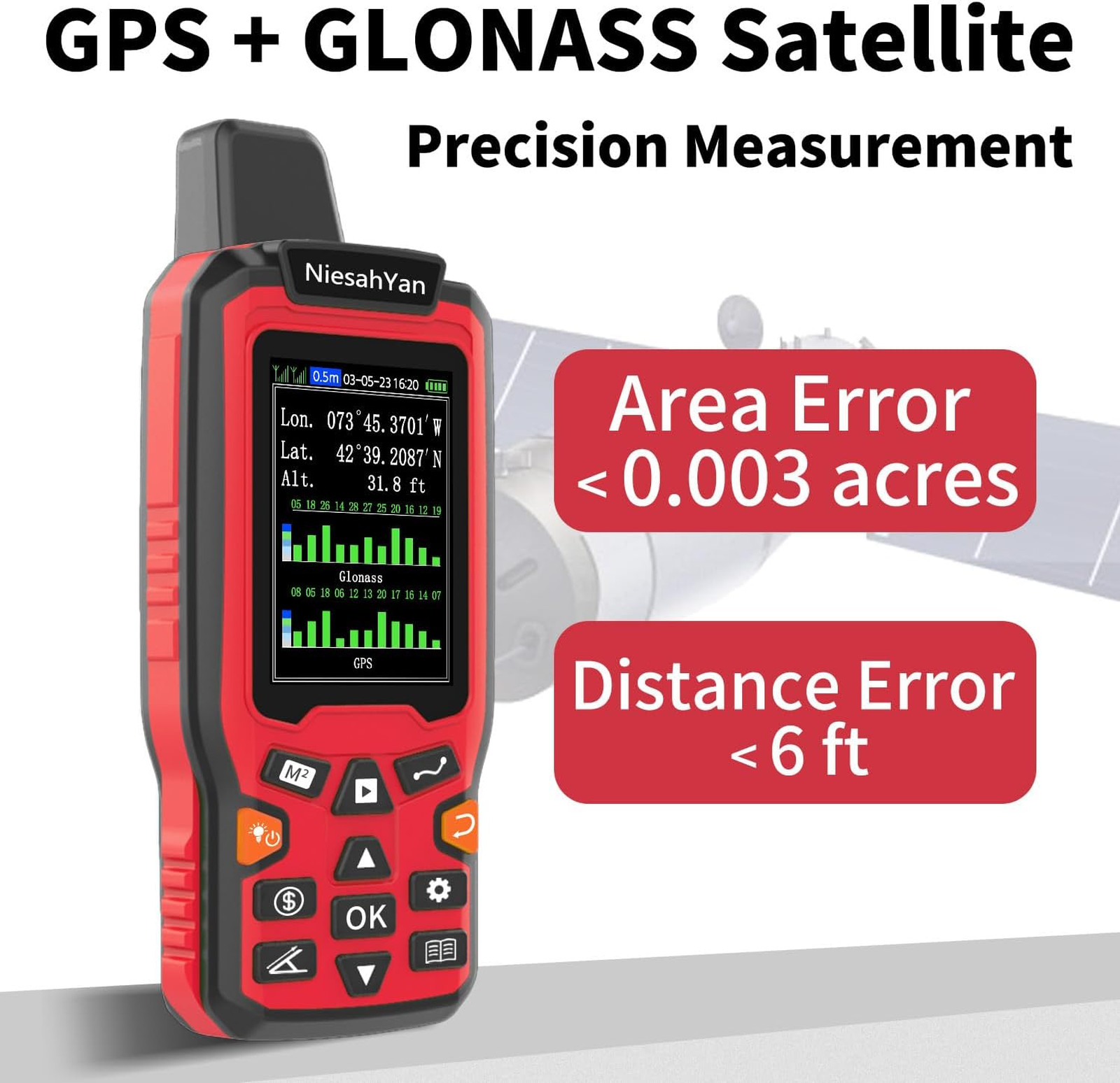 ZL180 Handheld GPS for Surveying, High Precision Rugged Land Surveying Equipment