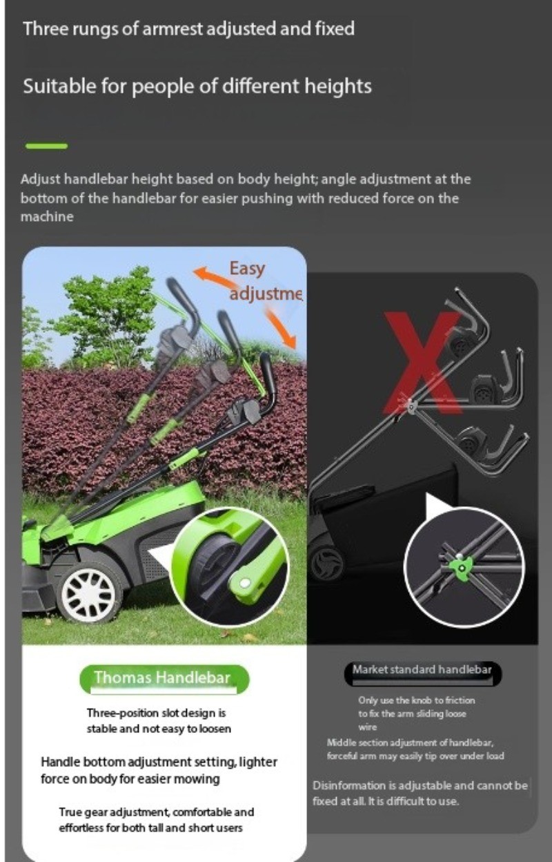 Weed Trimmer Wonder: Electric Lawn Mower, Push-Type, Compact for Home Use