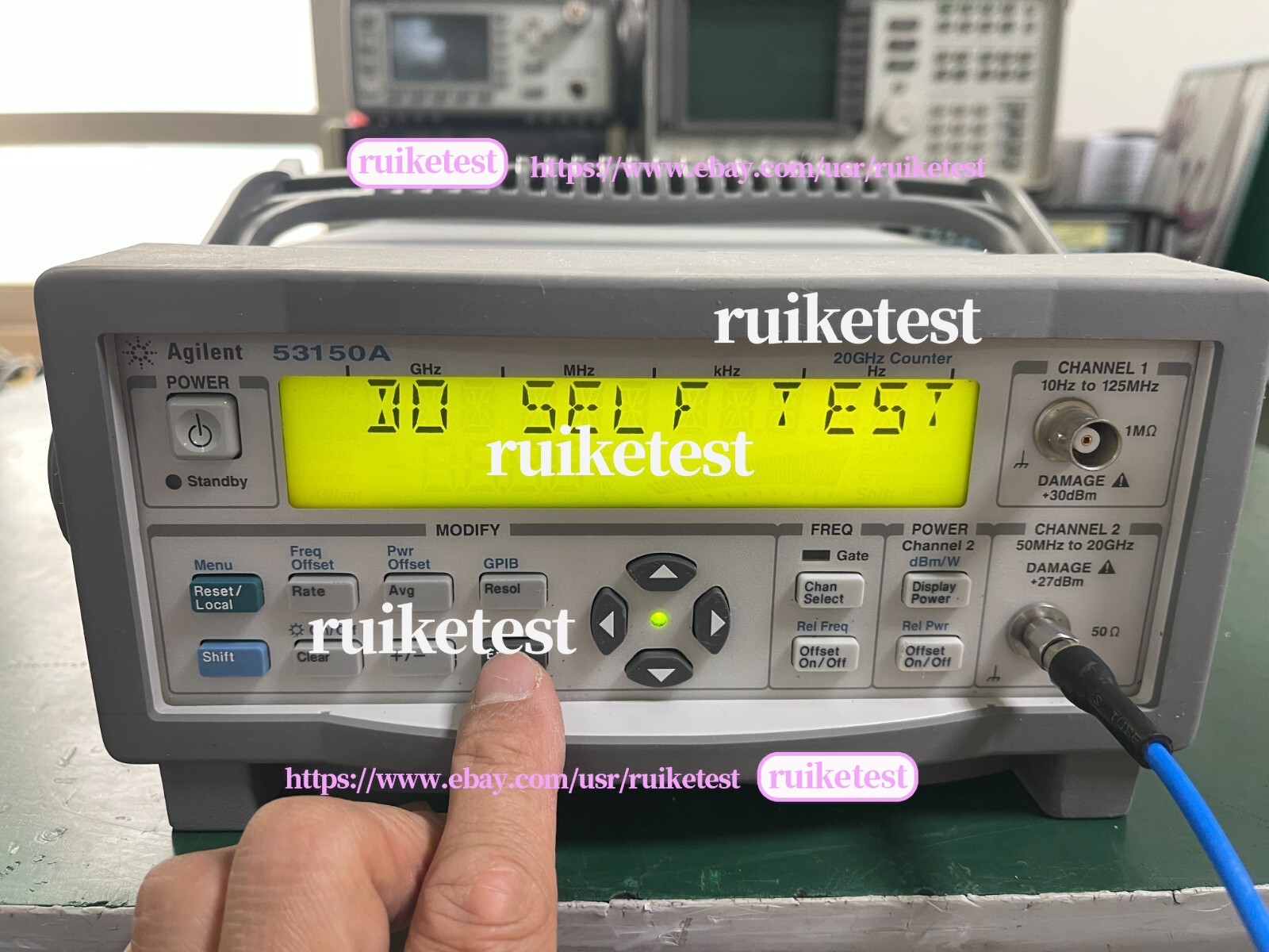 Agilent Keysight 53150A 10Hz-20GHz CW Microwave Frequency Counter _1097