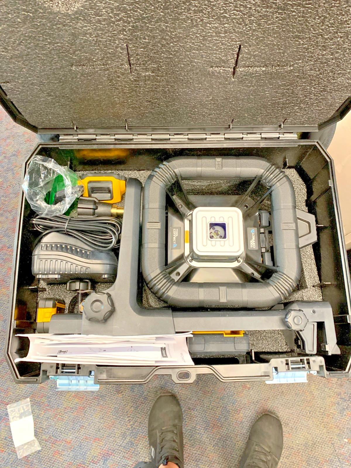 DEWALT DW080LGS 20V MAX Cordless Tool Connect Green Tough Rotary Laser Level