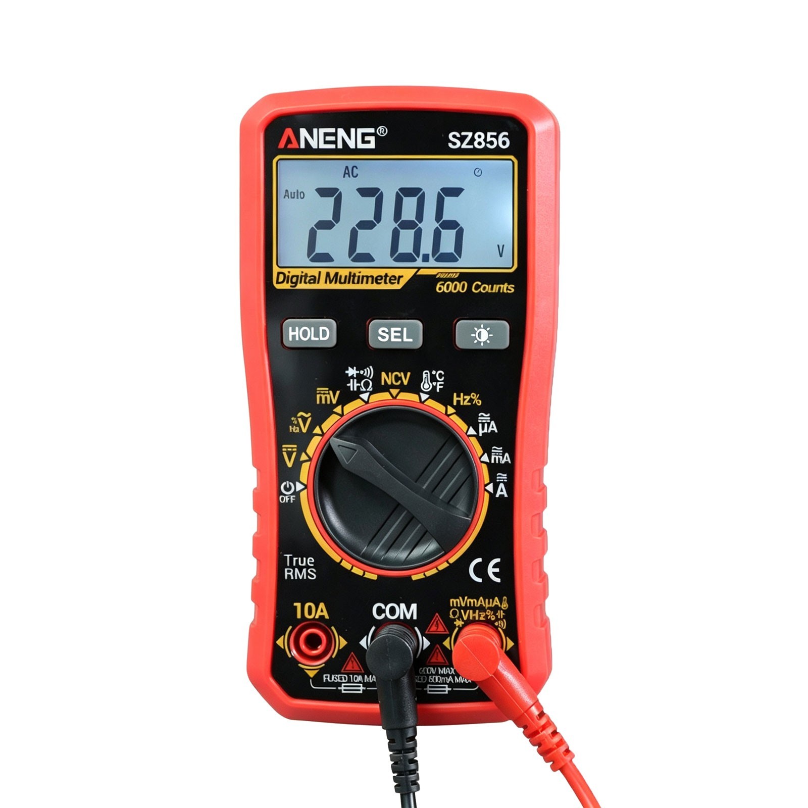 ANENG Digital Multimeter True RMS 6000 Counts Auto Ranging AC DC Voltage Tester