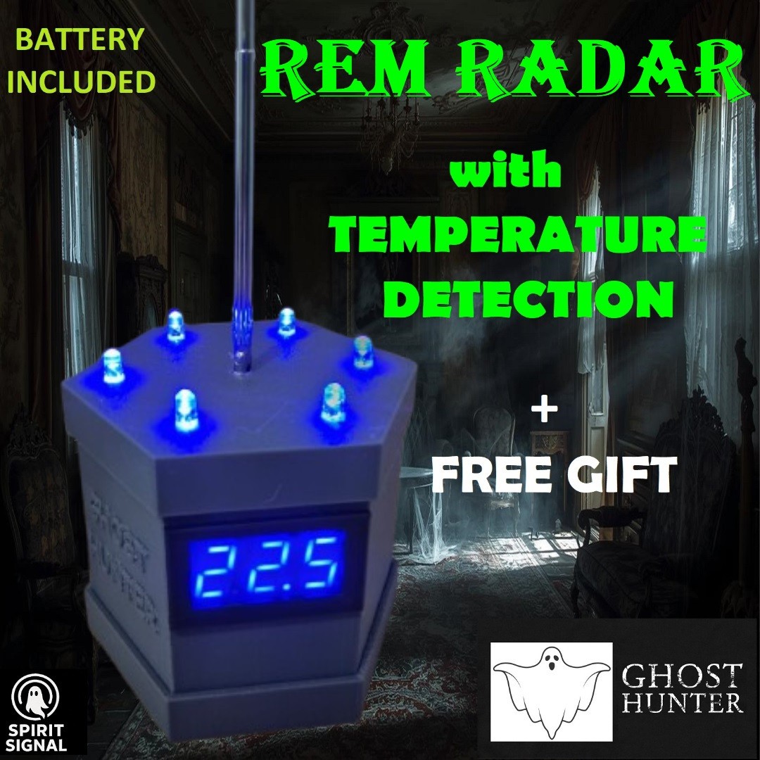 Ghost Hunting REM RADAR v2 Spirit Paranormal Equipment Detection BLUE + TEMP.