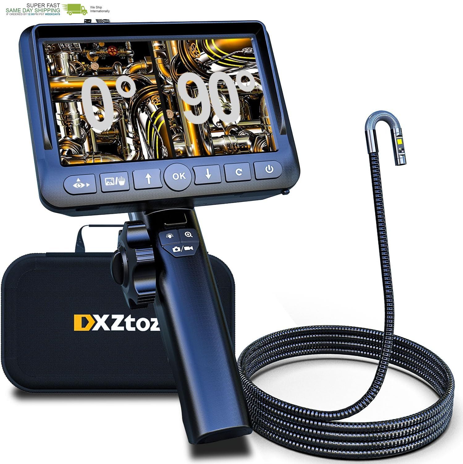 1080P Inspection Camera with Light for Automotive Home Mechanics-5Ft