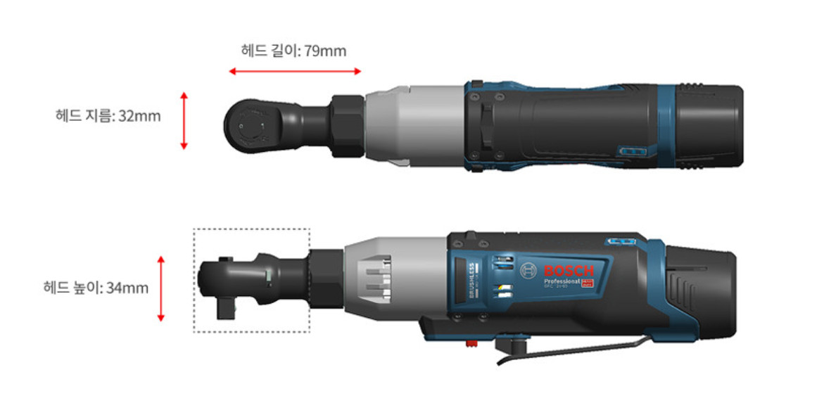 Bosch GRC10.8V-60 3/8 Cordless Compact Ratchet Bare Tool / Express
