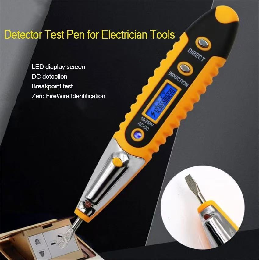 Voltage Electric Tester Volt Detector Test Pen AC DC Non-Contact Sensor 12-1000V